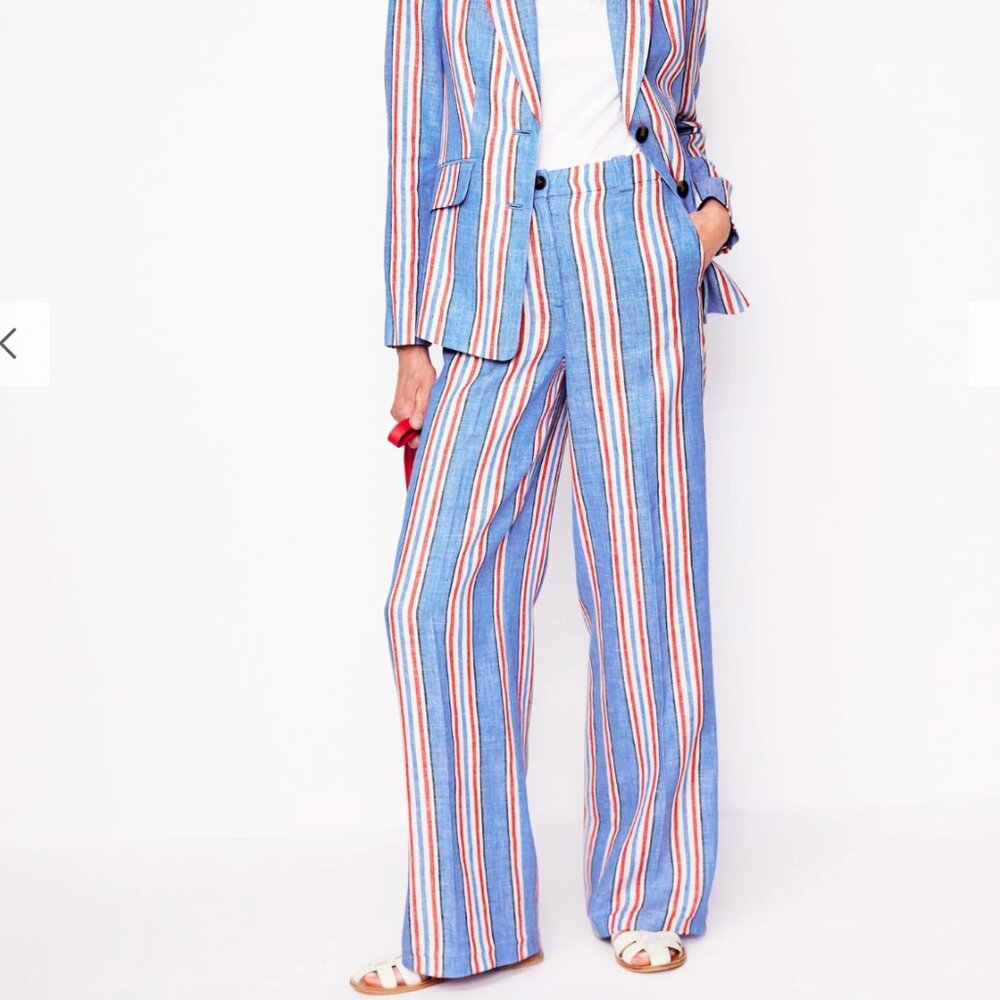 *NWT* Boden Westbourne Linen pants striped Size 6P